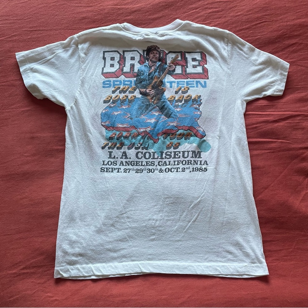 Vintage - 1985 Bruce Springsteen LA Coliseum Concert Tee - Picture 5 of 6